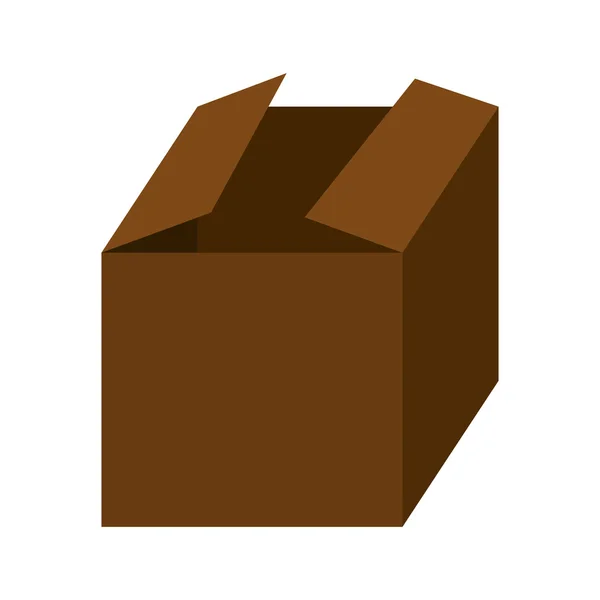 Lieferbox Paket Symbol-Vektor — Stockvektor