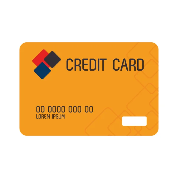 Carte de crédit icône bancaire vecteur — Image vectorielle