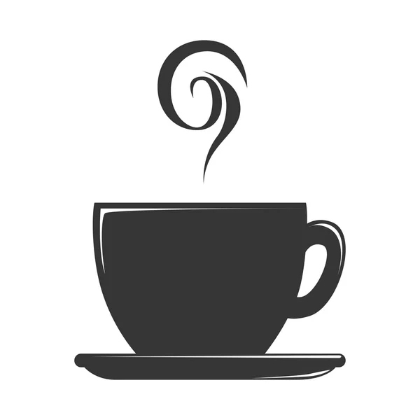 Lahodné kávy šálek ikonu vektorové ilustrace — Stockový vektor