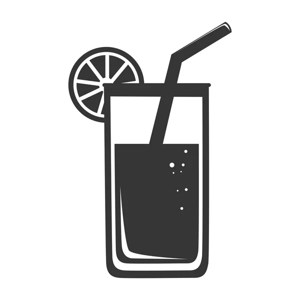 Cocktail Glas Tasse Symbol Vektor Illustration — Stockvektor