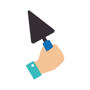 trowell spatula el yapı simgesi vektör grafik