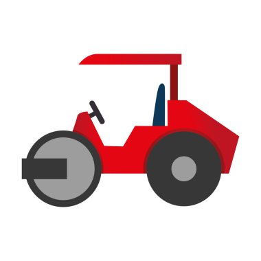steamroller truck construction icon vector graphic clipart
