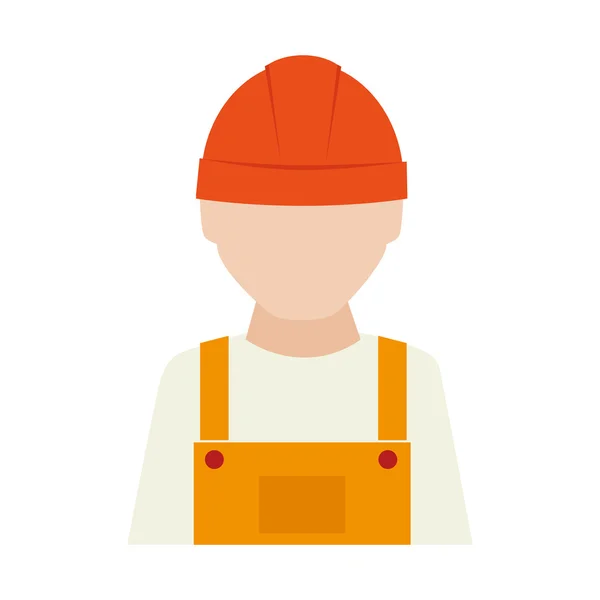 Builder construction worker icon vector graphic — Stock Vector