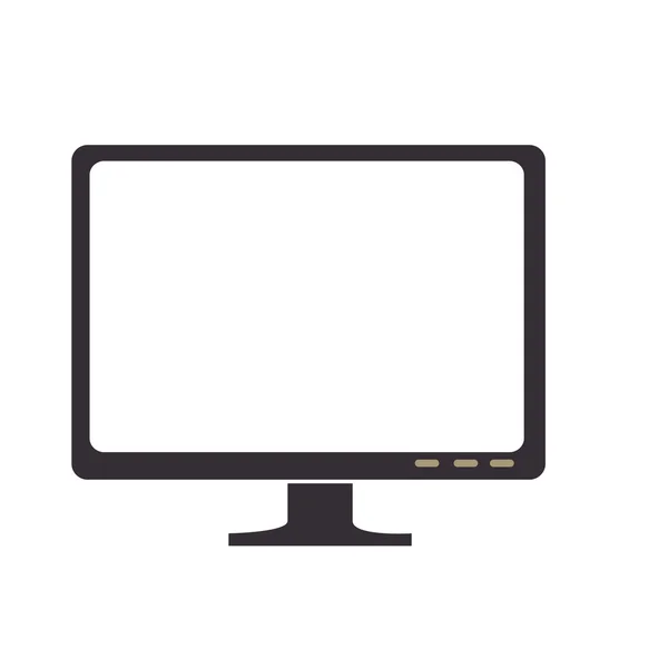 Monitor PC-Gerätetechnologie elektronische Vektorgrafik — Stockvektor