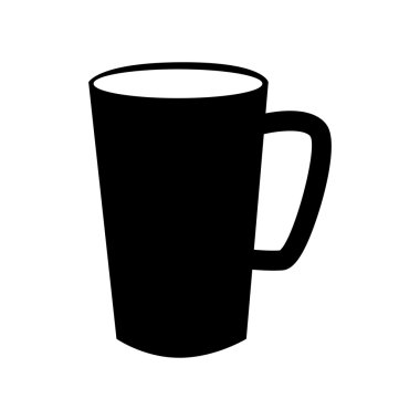 Kupası kolu geleneksel içki simge vektör grafiği