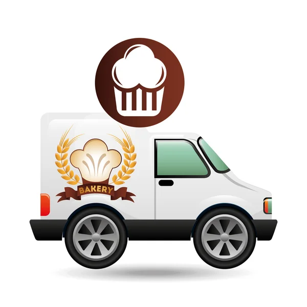 Transport de muffins — Image vectorielle