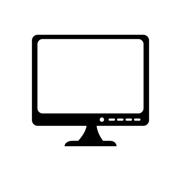 Moniteur pc technologie de dispositif informatique graphique vectoriel électronique — Image vectorielle