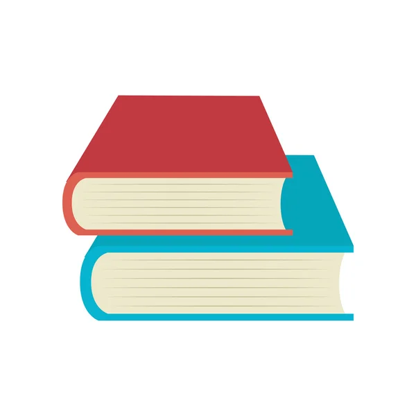 Bücher stapeln Bildungs-Icon-Vektorgrafik — Stockvektor