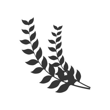 defne dalı doğa simge vektör grafiği