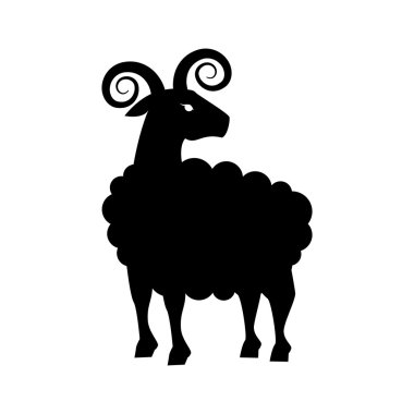keçi hayvan Oğlak simge vektör grafiği