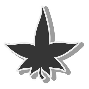 bitki yaprak yeşil simge vektör grafiği