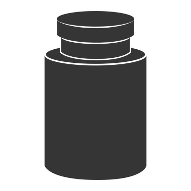 alıcı uyuşturucu ilaç şişe simge vektör grafiği