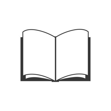 kitap okuma Açıköğretim tek vektör grafik simge