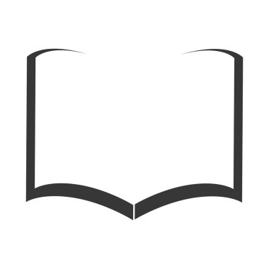 kitap tek okuma eğitim vektör grafik simge