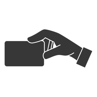 kart el yan simge vektör grafiği