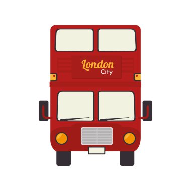 londra otobüs uk simgesi vektör grafik