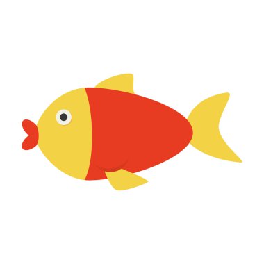 balık deniz hayvan simgesi vektör grafik