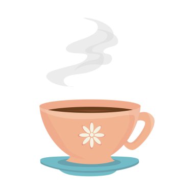 Kahve kupa bardak çay simge vektör grafiği