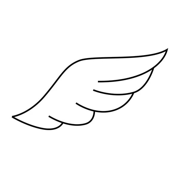 翼自由のシンボル アイコン ベクトル グラフィック — ストックベクタ