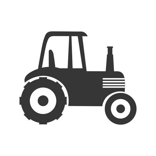 Tractor fazenda agricultura ícone vetor gráfico — Vetor de Stock
