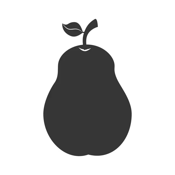 PEAR fruit eten pictogram vectorafbeelding — Stockvector