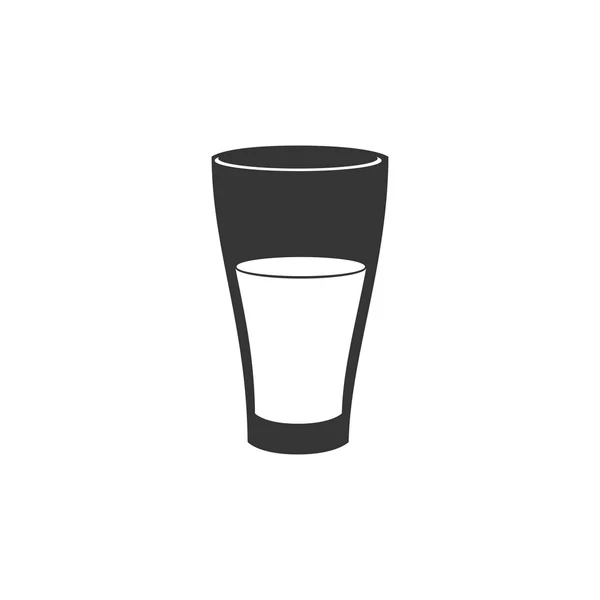 Bebida ícone de vidro líquido vetor gráfico — Vetor de Stock