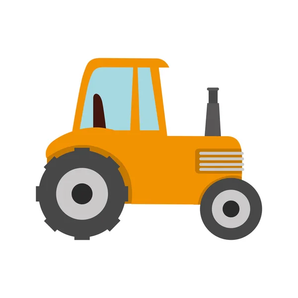 Trekker boerderij landbouw pictogram vectorafbeelding — Stockvector