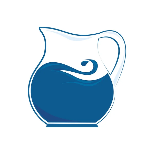 Pitcher liquid drink icon vector graphic — Stock Vector