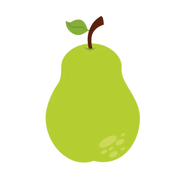 PEAR fruit eten pictogram vectorafbeelding — Stockvector