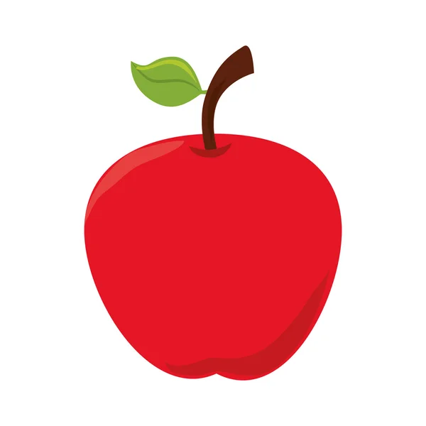 Apfel Obst Lebensmittel Symbol Vektorgrafik — Stockvektor