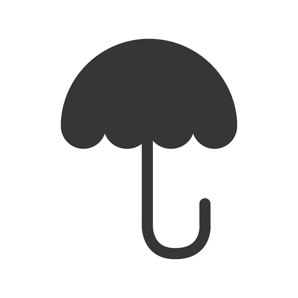 Paraguas tiempo lluvia icono vector gráfico — Archivo Imágenes Vectoriales