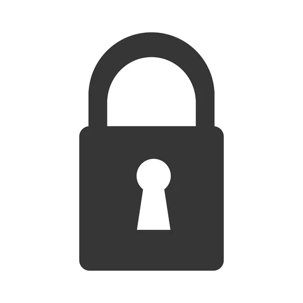 Lock security closed icon vector graphic — Stock Vector