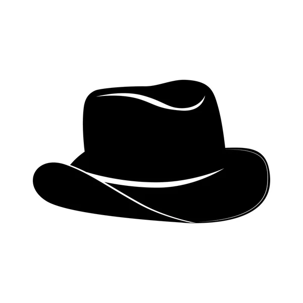 Şapka kovboy Batı simge vektör grafiği — Stok Vektör