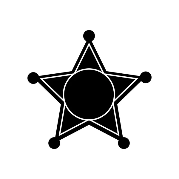 Векторная графика звезды шерифа — стоковый вектор