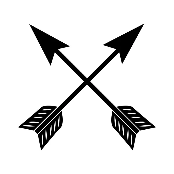 Flecha vaquero occidental icono vector gráfico — Archivo Imágenes Vectoriales
