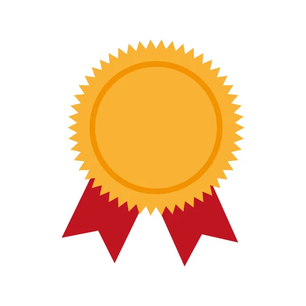 Award ribbon winner vector graphic icon — Stock Vector