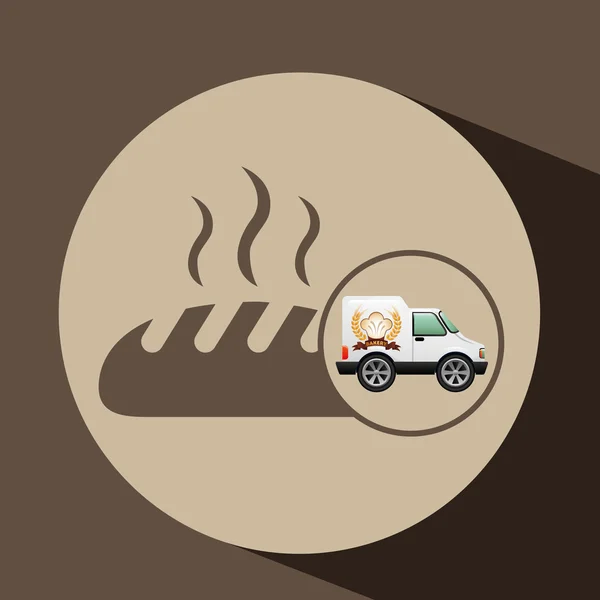 Transportu gorącego chleba — Wektor stockowy