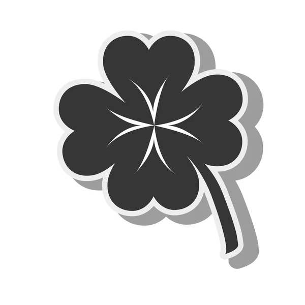 Clover lucky plant icon vector graphic — Stock Vector