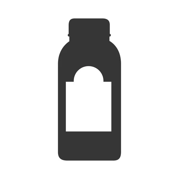 Μπουκάλι δοχείο παραλήπτη εικονίδιο διανυσματικό γραφικό — Διανυσματικό Αρχείο
