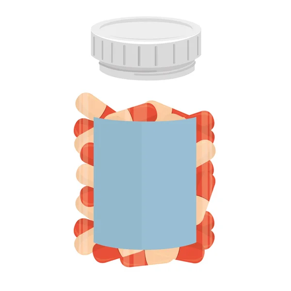 Recipient drugs medicine bottle icon vector graphic — Stock Vector