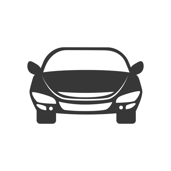 Car front automobile auto vehicle icon vector graphic — Stock Vector