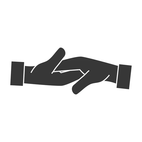 Иконка рукопожатия — стоковый вектор