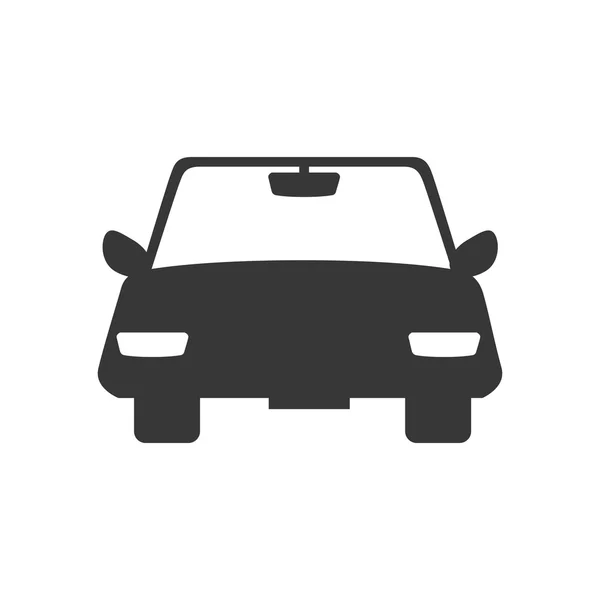 Coche auto icono frontal vector gráfico — Vector de stock