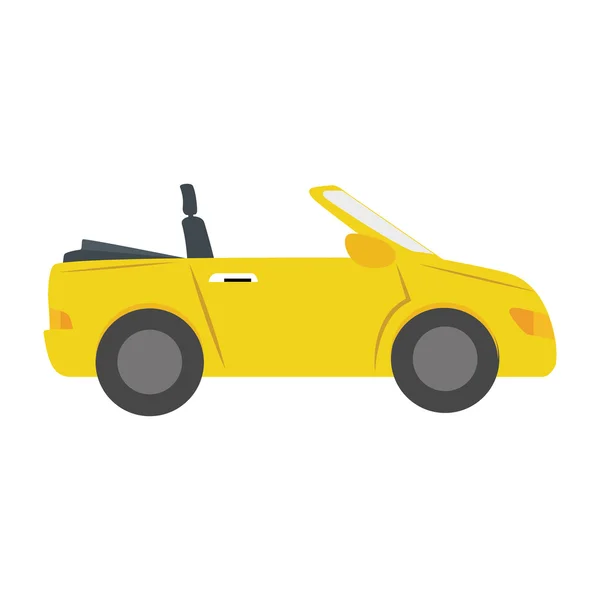Автомобіль збоку спортивний автомобіль значок іконка векторна графіка — стоковий вектор