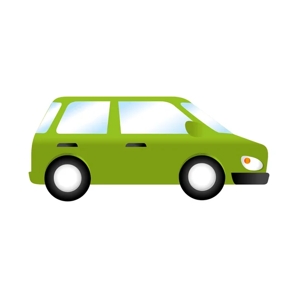 Coche lado auto vehículo icono vector gráfico — Vector de stock