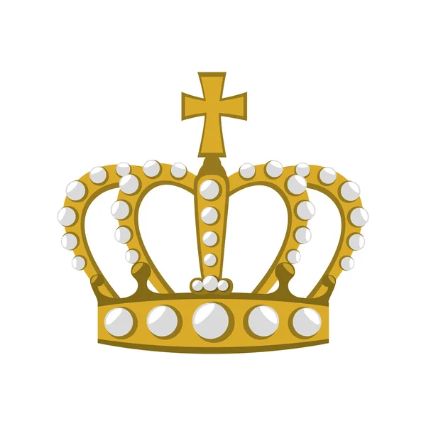 Векторный рисунок королевской короны — стоковый вектор