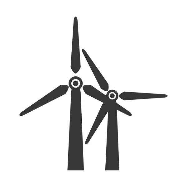 Wind farm power icon vector graphic — Stockvector