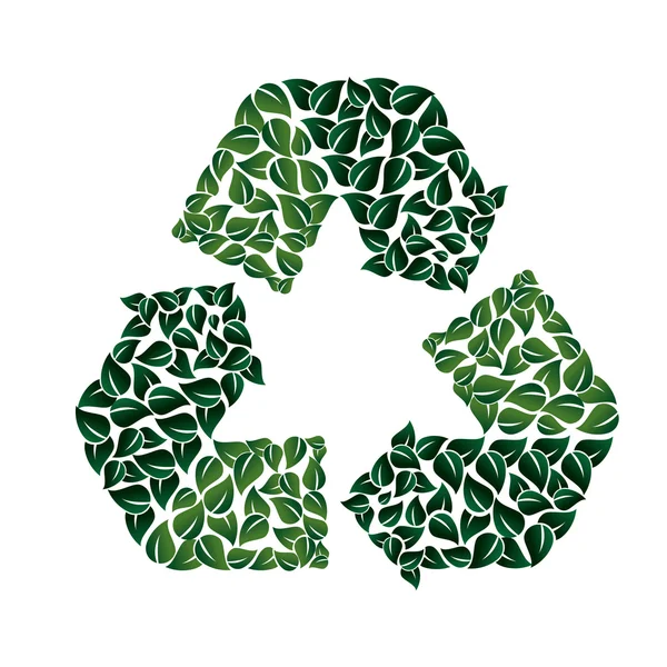 Recycling symbol icon vector graphic — Stock Vector