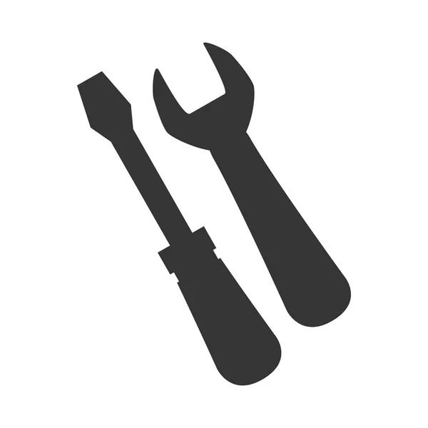 Wrench screwdriver tool icon vector graphic — 图库矢量图片