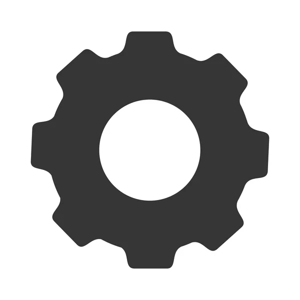 Engrenage roue dentée icône vectoriel graphique — Image vectorielle